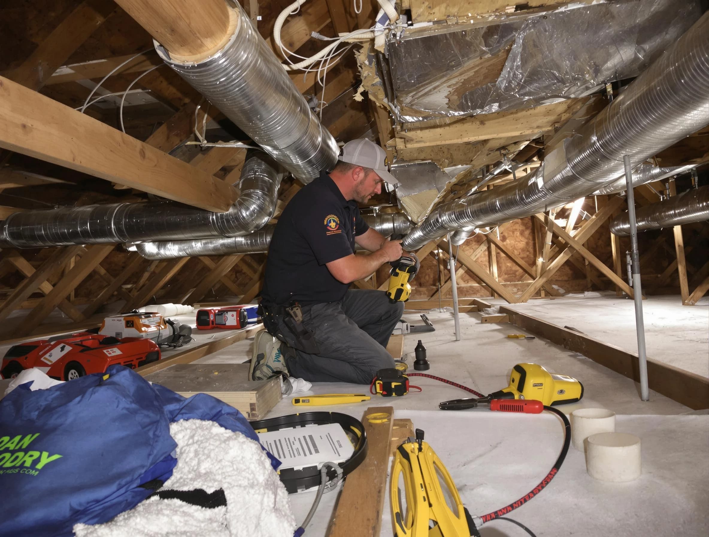 Professional air duct repair by Spencer Air Duct Cleaning in Spencer