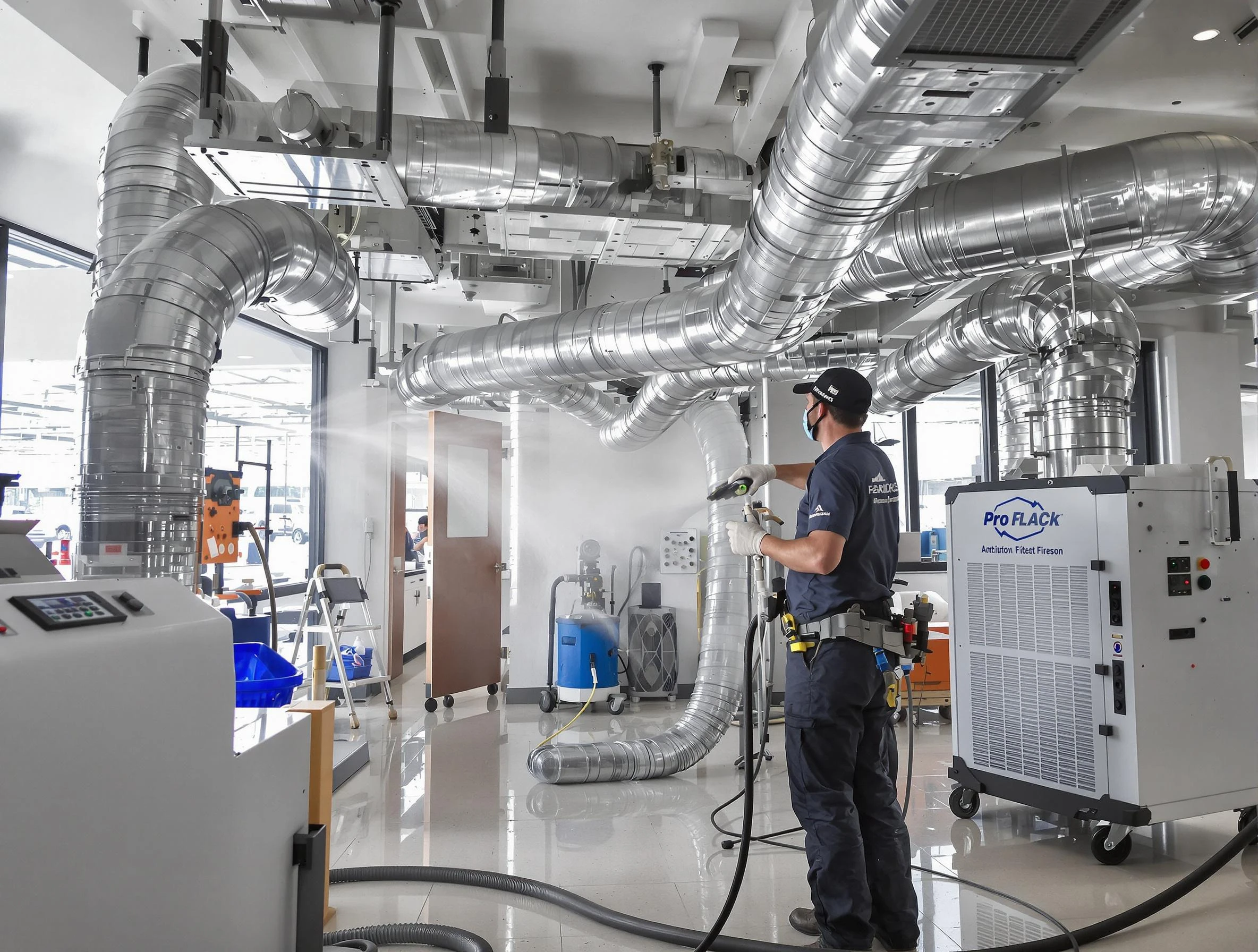 Negative Pressure Air Duct Cleaning in Spencer