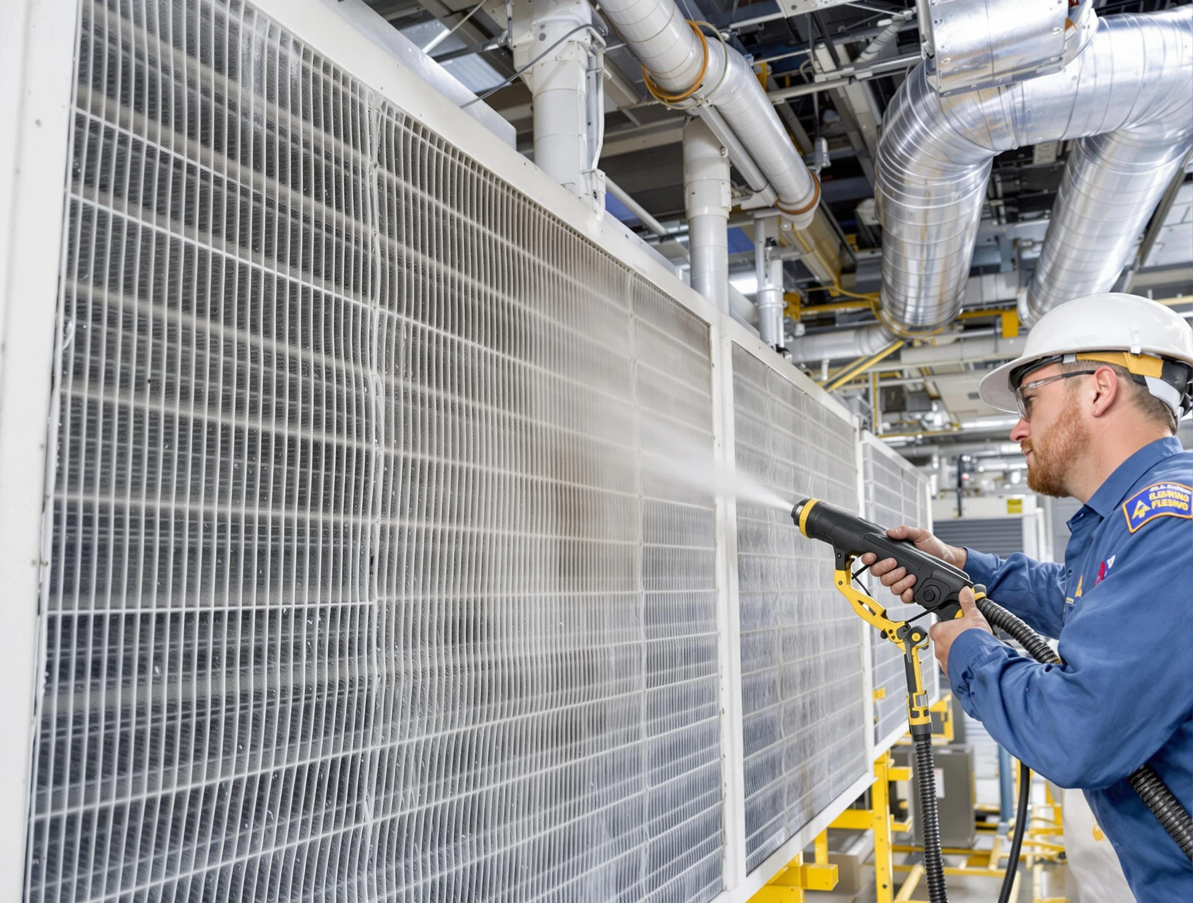 Professional commercial coil cleaning by Spencer Air Duct Cleaning in Spencer