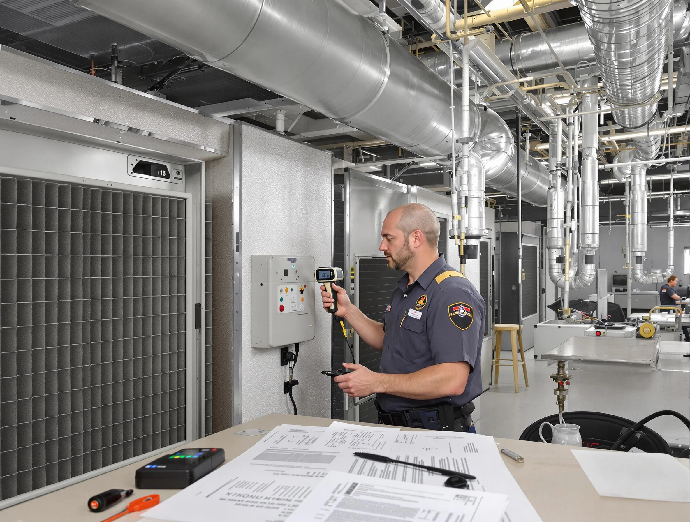 Professional filter system inspection by Spencer Air Duct Cleaning in Spencer