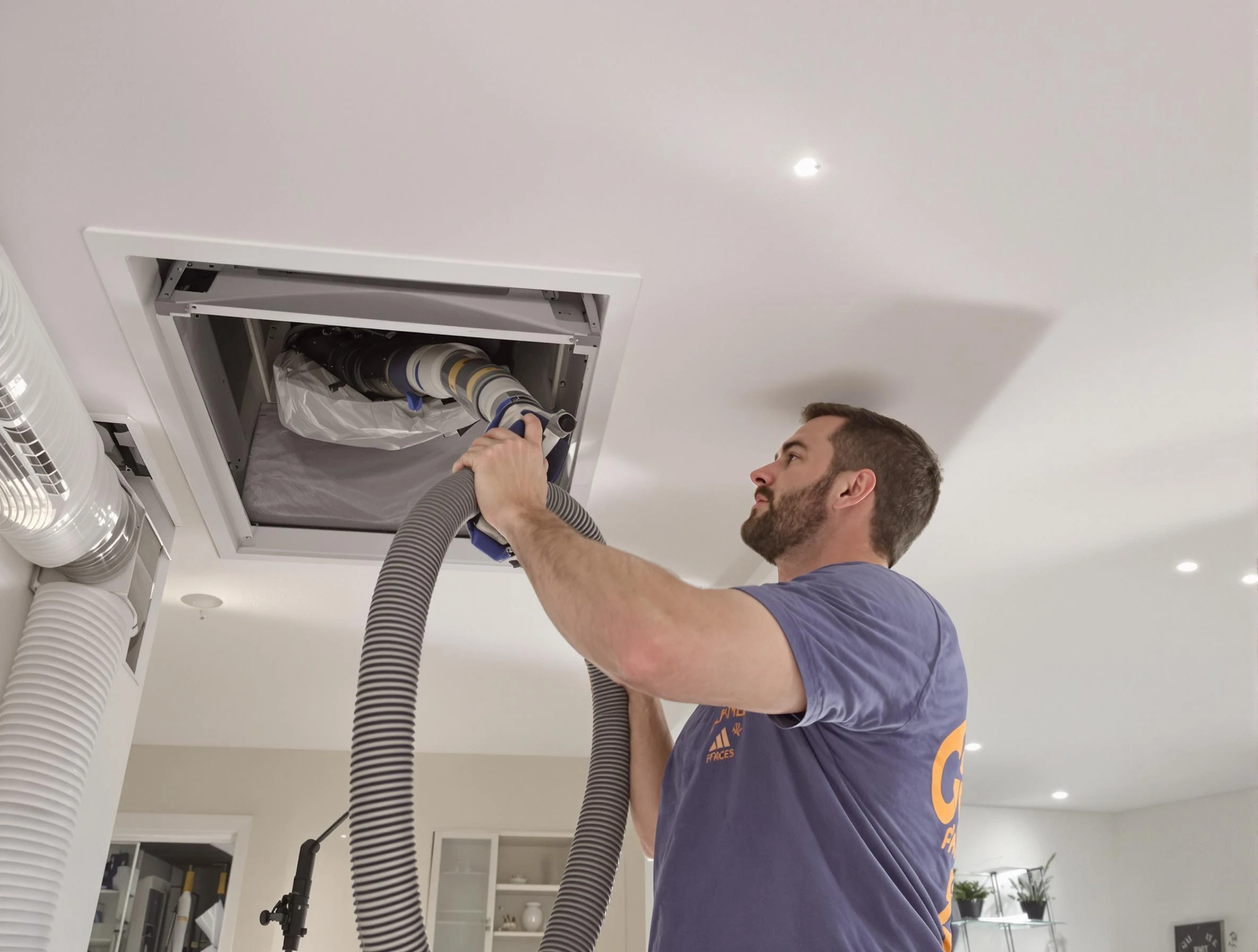 Precision indoor duct cleaning by Spencer Air Duct Cleaning in Spencer